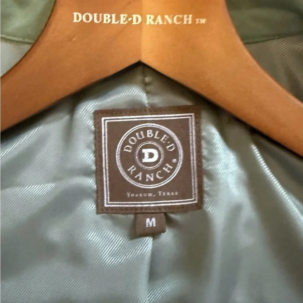 Double D Ranch Mint Suede Jacket with Fringe and Studs - Picture 13 of 15
